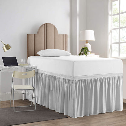 Premium Brushed Microfiber College Dorm 1pc Bedskirt All Drop/Size
