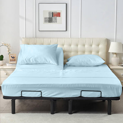 400TC 100% Organic Cotton Multi-Ruffle 1pc Bedskirt All Drop/Size